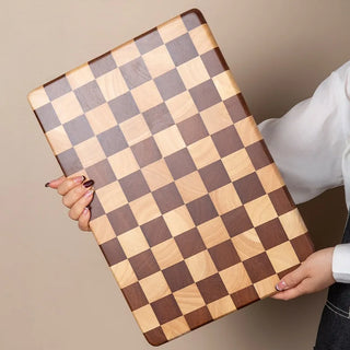 Acacia Wooden Cutting Board Chequerboard Style