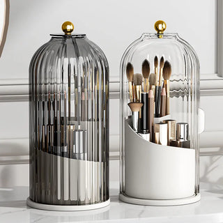 Rotating Acrylic Makeup Organizer – 360° Clear Cosmetic Storage