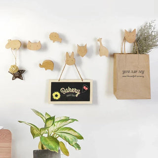 Playful Children’s Wooden Wall Hooks