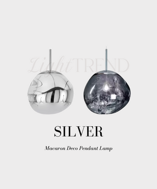 Modern Chrome Pebble Pendant Light Cluster