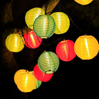 Solar Lantern String Lights For Patios And Gardens
