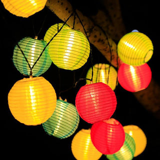 Solar Lantern String Lights For Patios And Gardens