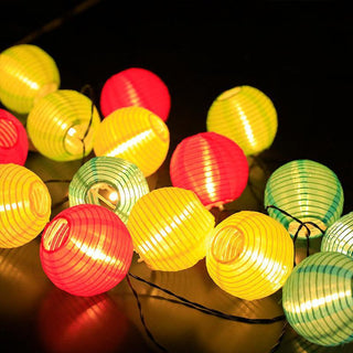 Solar Lantern String Lights For Patios And Gardens