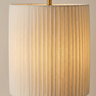 Minimalist Floor Lamp with Fabric Shade