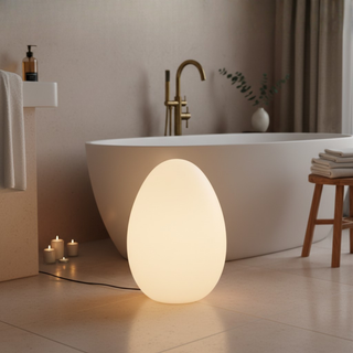 Modern Sculptural  Oval LED Floor Lamp