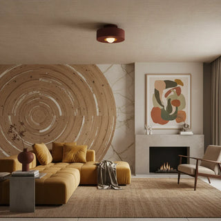 Round Resin Ceiling Light