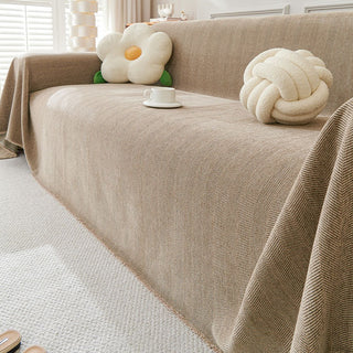 Durable and Pet-Friendly Herringbone Sofa Cover