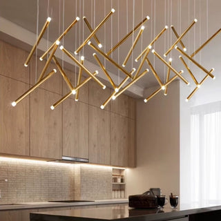 Luxury Modern Chandelier with Tube Design