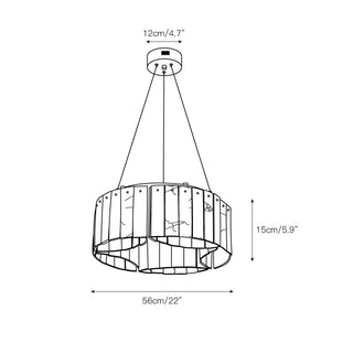 Modern Alabaster Chandelier