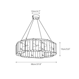 Modern Alabaster Chandelier