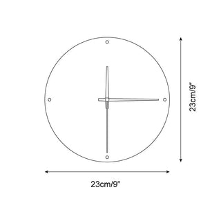 Round Travertine Wall Clock