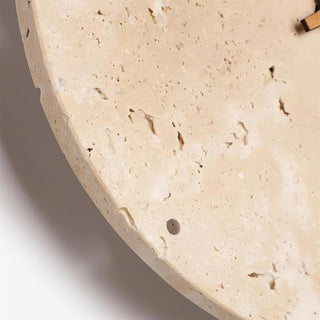 Round Travertine Wall Clock