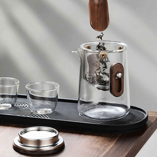 Portable Glass Travel Tea Set