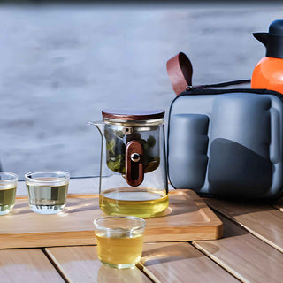 Portable Glass Travel Tea Set