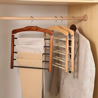 Wooden Multi-Bar Trouser Hanger