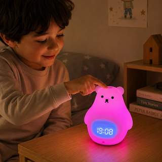 Polar Bear Alarm Clock with Night Light