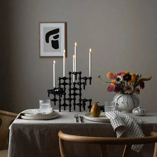 Abstract Style Molecular Structure Candle Holder - Stainless Steel