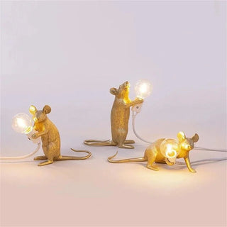 Decorative Resin Mouse Lamp - Quirky LED Light for Modern Décor
