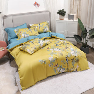 Tropical Design Cotton Duvet Cover Set 500TC
