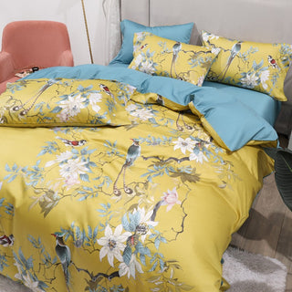 Tropical Design Cotton Duvet Cover Set 500TC