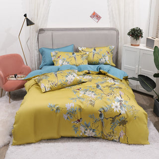 Tropical Design Cotton Duvet Cover Set 500TC