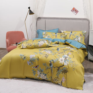 Tropical Design Cotton Duvet Cover Set 500TC