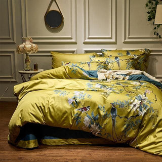 Tropical Design Cotton Duvet Cover Set 500TC