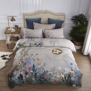 Egyptian Floral Duvet Cover Set 500TC