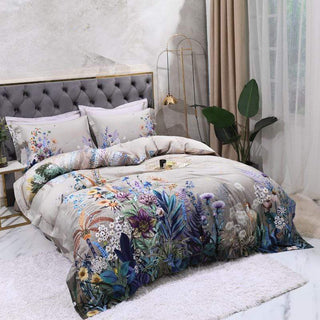 Egyptian Floral Duvet Cover Set 500TC
