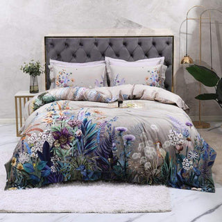 Egyptian Floral Duvet Cover Set 500TC