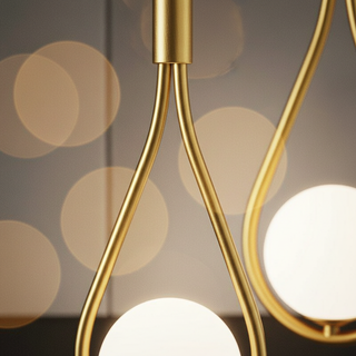 Modern Brass Hanging Lamp