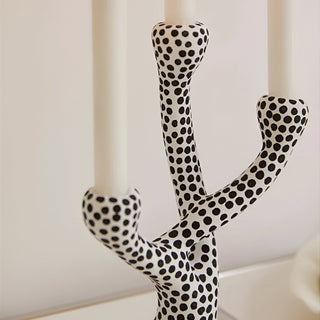 Ceramic Polka Dot Candle Holder