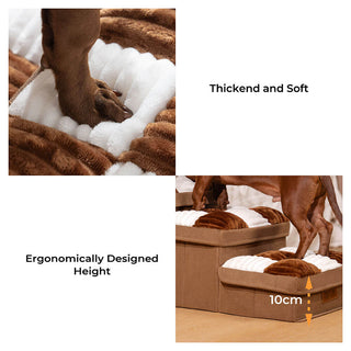 Stylish Dog Stairs with Hidden Storage