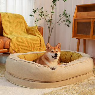 Ultra-Soft Waterproof Donut Dog Bed