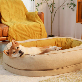 Ultra-Soft Waterproof Donut Dog Bed