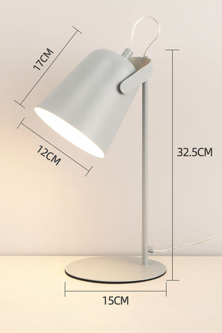 Nordic Metal Cone Table Lamp With E27 Socket
