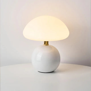 French Ceramic Mushroom Table Lamp