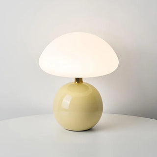 French Ceramic Mushroom Table Lamp