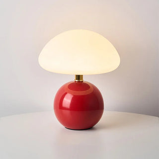 French Ceramic Mushroom Table Lamp