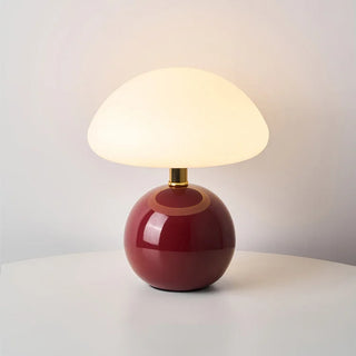 French Ceramic Mushroom Table Lamp