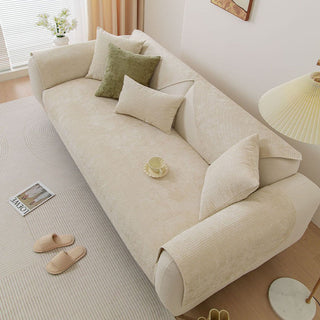 Non-Slip Waffle Chenille Sofa Cover