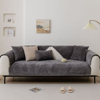 Non-Slip Waffle Chenille Sofa Cover
