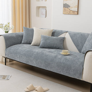 Non-Slip Waffle Chenille Sofa Cover