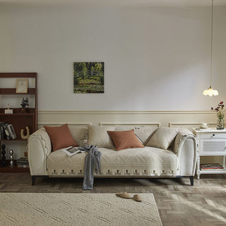 Leaf Trim Cotton Couch Cover