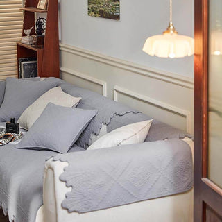 Leaf Trim Cotton Couch Cover