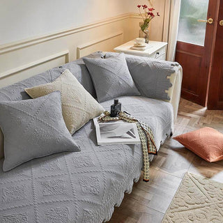 Leaf Trim Cotton Couch Cover