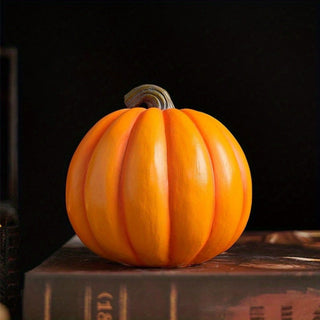 Light-Up Skull Pumpkin Decoration