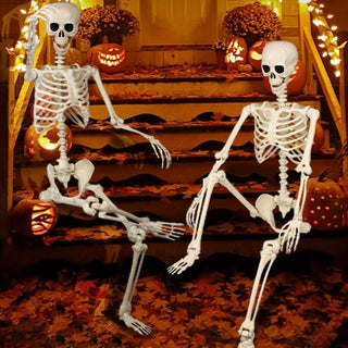 Life-Size Posable Halloween Skeleton