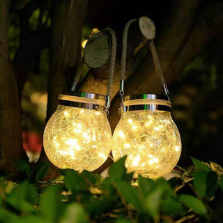 Solar Glass Outdoor Garden Lights (4-pack)