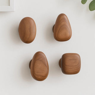 Organic Wooden Wall Hooks Set